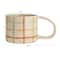 Hello Honey® 12oz. Multicolor Stoneware Mugs with Checkered Pattern, 4ct.